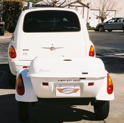 White PT Cruiser Trailer