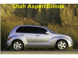 Utah Aspen Blinds PT Cruiser - Utah