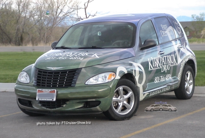 PT Cruiser showing the business Kirkpatrick Drugstore