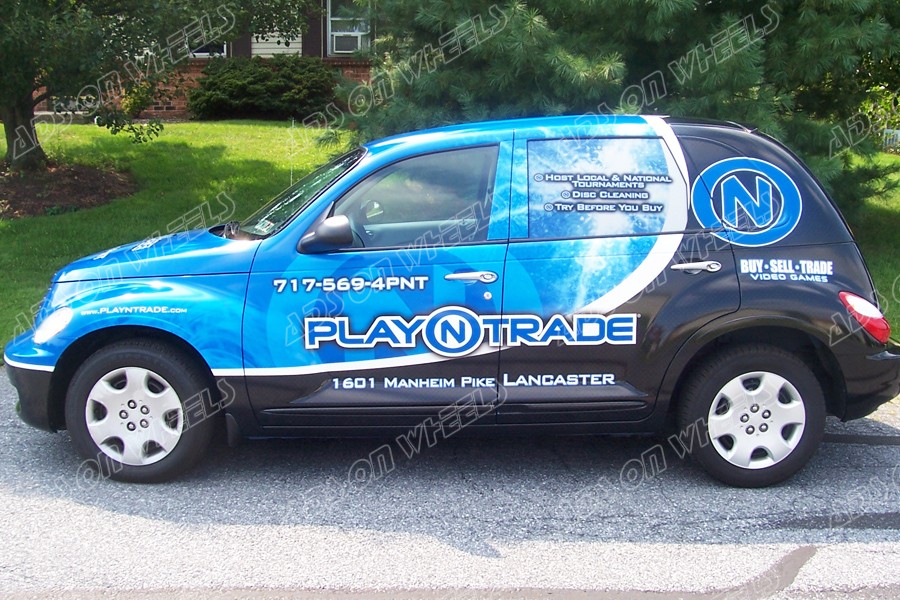 vehicle-wraps-graphics-vinyl-fleet-large-format-car-suv-chrysler-pt-cruiser-pnt-sw-play-n-trade-driverside1